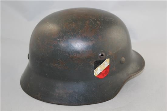 A German Third Reich M35 Luftwaffe helmet,